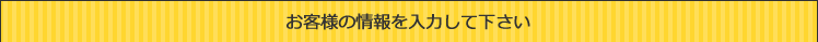 お客様の情報を入力してください